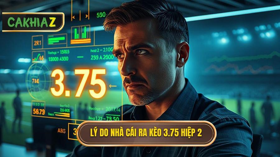 Tại sao nhà cái lại đưa ra con số 3.75 trong hiệp 2?