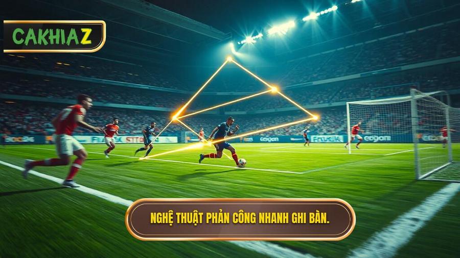 Nghệ thuật phản công nhanh: 3 đường chuyền để ghi bàn