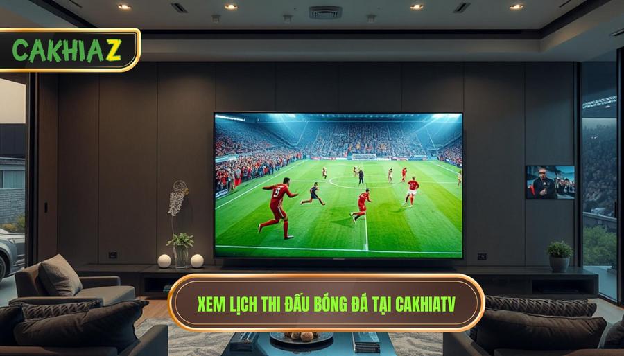 1. Xem lịch thi đấu bóng đá tại CakhiaTV