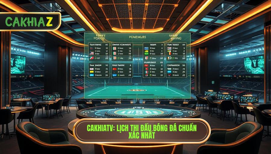 Lịch thi đấu bóng đá hôm nay tại CakhiaTV